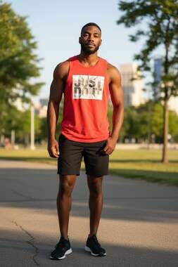 Nike Vintage Red Just Do It Graphic Swim Tank Top 2X